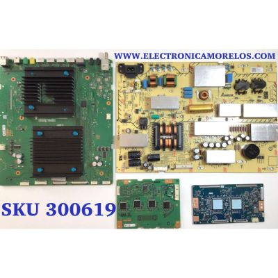 KIT DE TARJETAS PARA TV SONY BRAVIA / MAIN A5011882A 098 / 1-003-688-21 / A-5011-896-A / T-CON 5565T59C07 / 55T41 C05 / LED DRIVER A5016210A 102 / 1-004-242-22 / 1-004-243-22 / FUENTE 100610822 / AP-P341AM / YDAF065DNU01 / T650QVN08 / MODELO XBR-65X950H